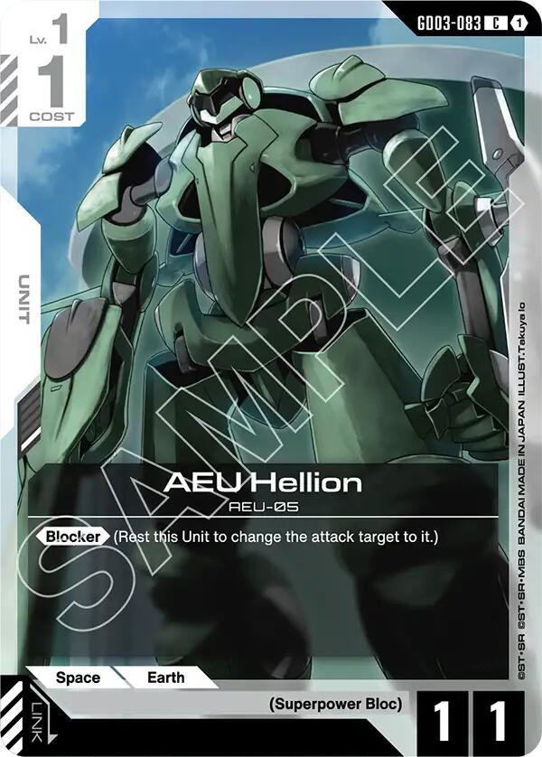 Gundam Card Game: AEU Hellion card image