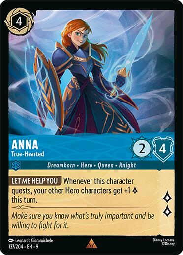 Disney Lorcana: Anna - True-Hearted card image
