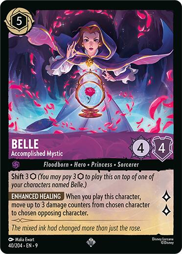 Disney Lorcana: Belle - Accomplished Mystic card image