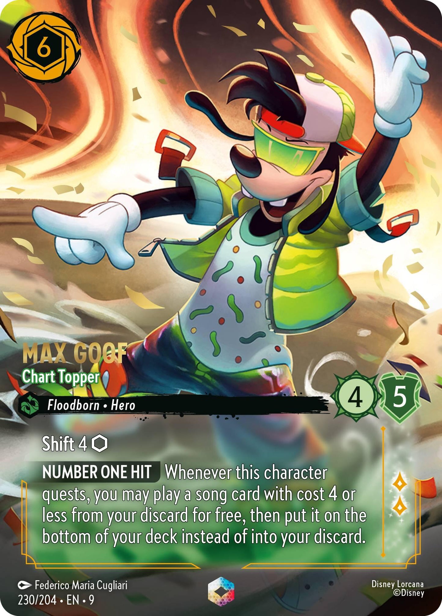 Disney Lorcana: Max Goof - Chart Topper (Enchanted) card image