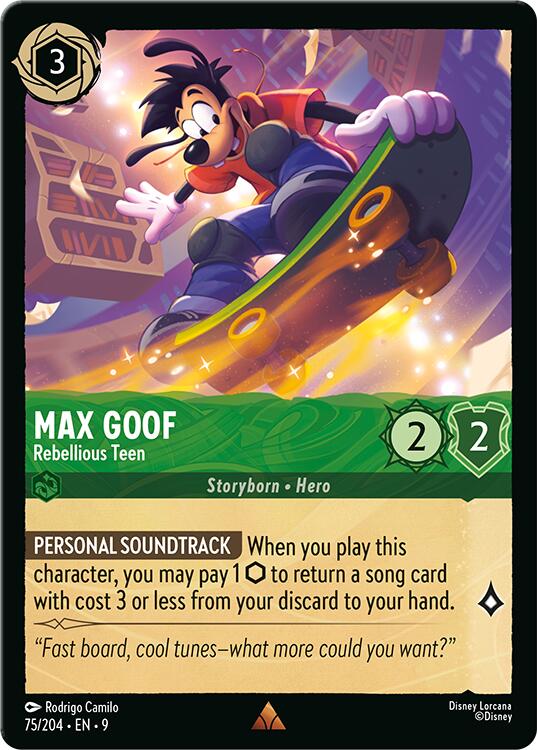 Disney Lorcana: Max Goof - Rebellious Teen card image