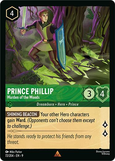 Disney Lorcana: Prince Phillip - Warden of the Woods card image