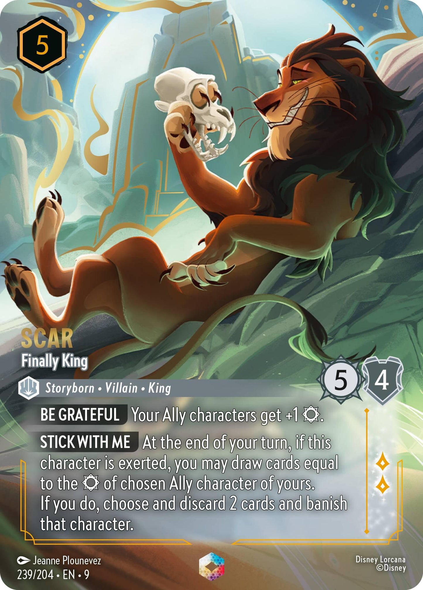 Disney Lorcana: Scar - Finally King (Enchanted) card image