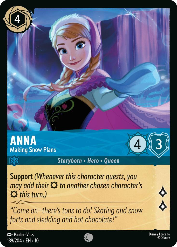 Disney Lorcana: Anna - Making Snow Plans card image