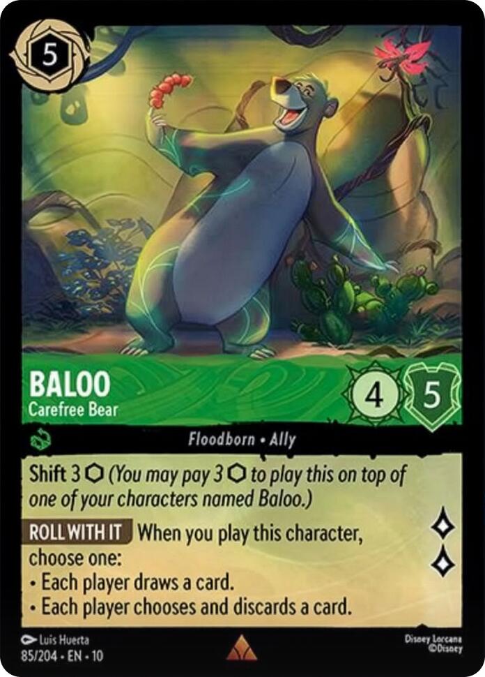 Disney Lorcana: Baloo - Carefree Bear card image