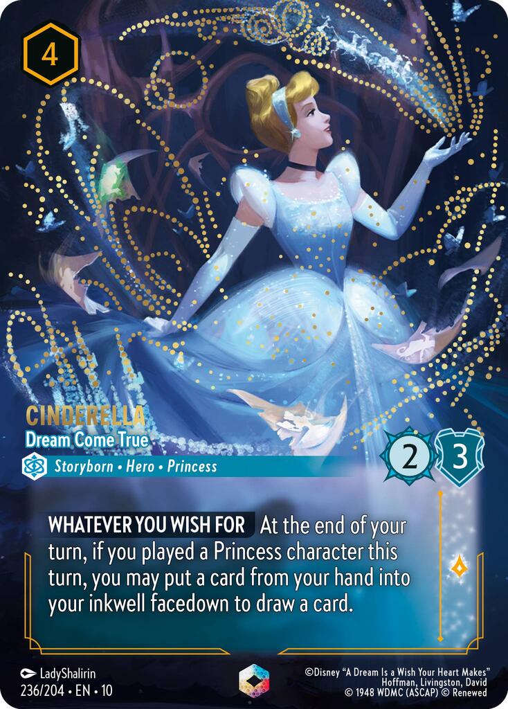 Disney Lorcana: Cinderella - Dream Come True (Enchanted) card image