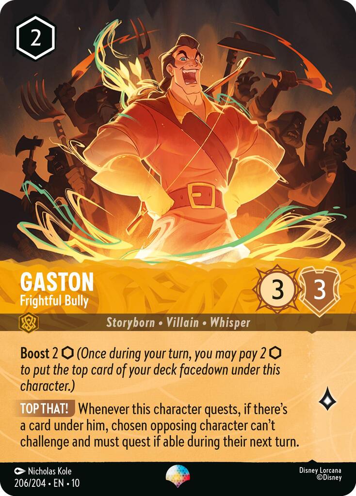 Disney Lorcana: Gaston - Frightful Bully (Epic) card image