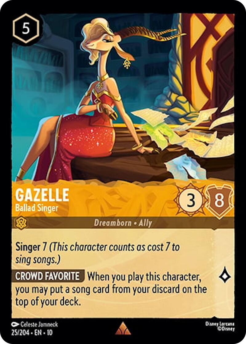 Disney Lorcana: Gazelle - Ballad Singer card image