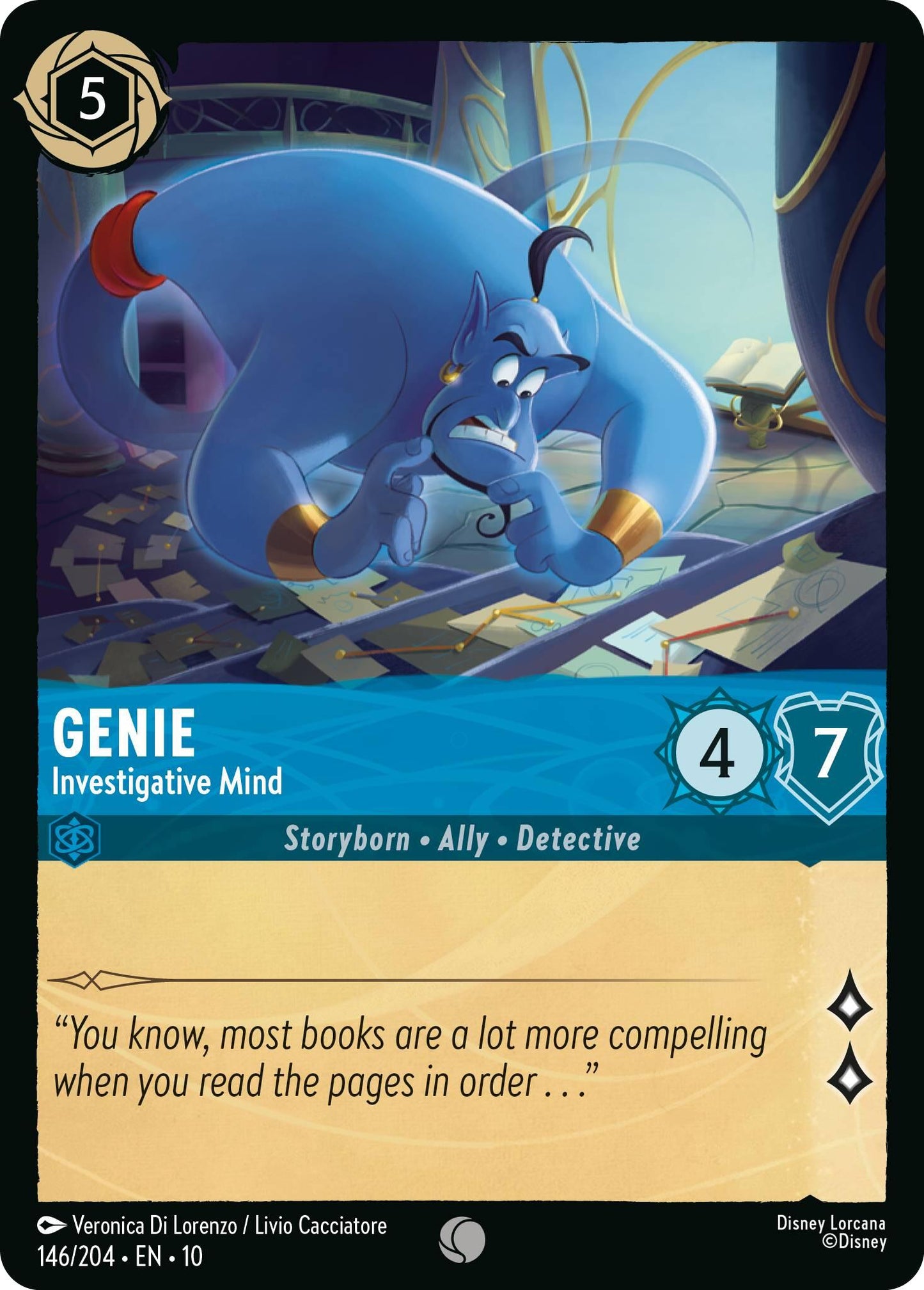 Disney Lorcana: Genie - Investigative Mind card image