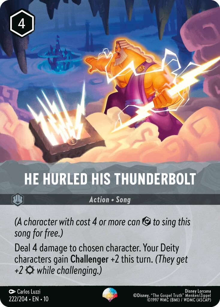 Disney Lorcana: He Hurled His Thunderbolt (Epic) card image