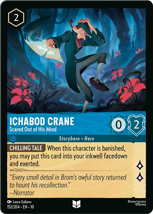 Disney Lorcana: Ichabod Crane - Scared Out of His Mind card image