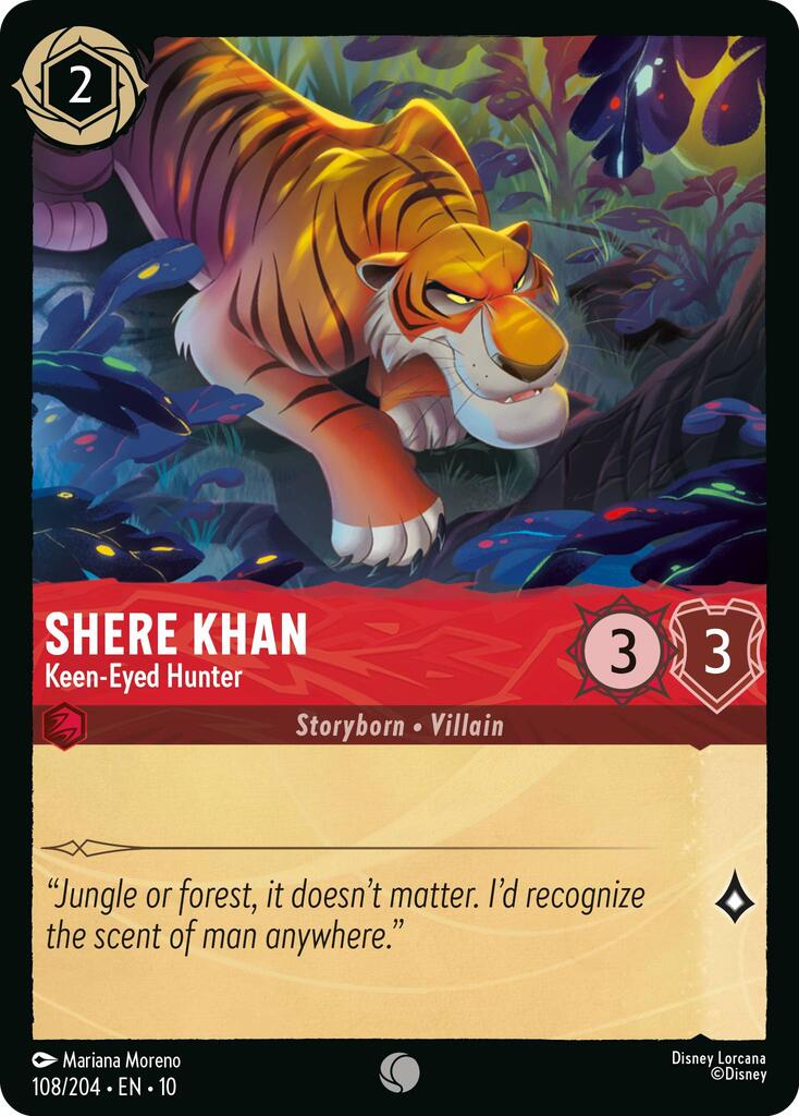Disney Lorcana: Shere Khan - Keen-Eyed Hunter card image