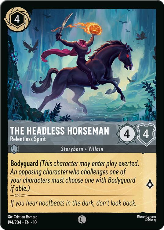 Disney Lorcana: The Headless Horseman - Relentless Spirit card image