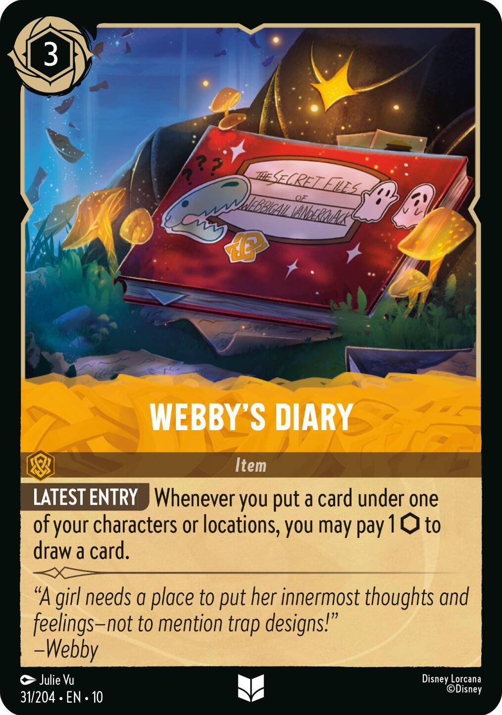 Disney Lorcana: Webby's Diary card image