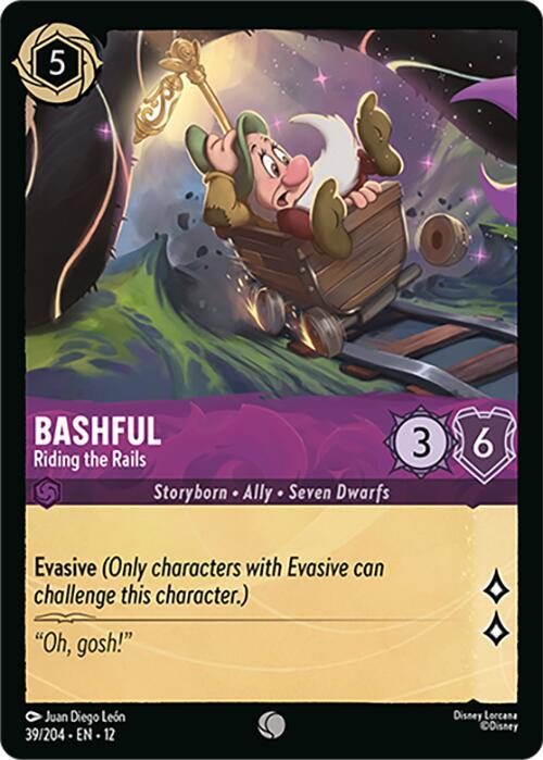 Disney Lorcana: Bashful - Riding the Rails card image