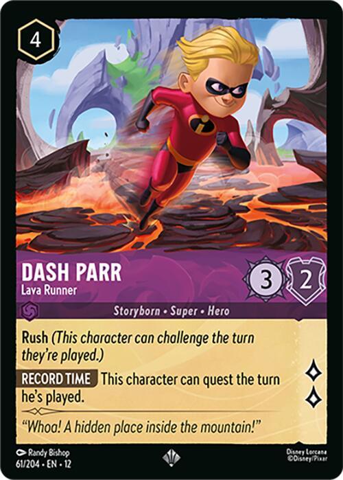 Disney Lorcana: Dash Parr - Lava Runner card image