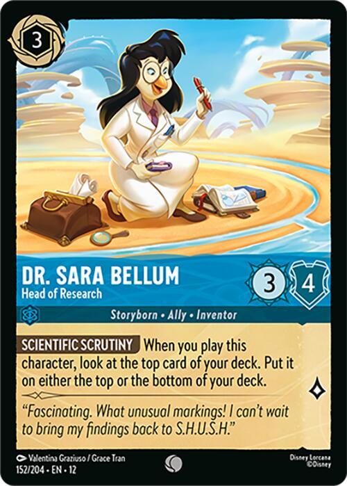Disney Lorcana: Dr. Sara Bellum - Head of Research card image