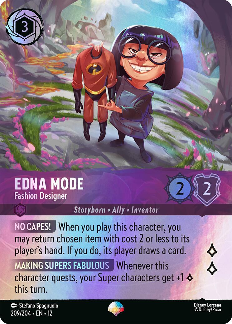 Disney Lorcana: Edna Mode - Fashion Designer (Epic) card image