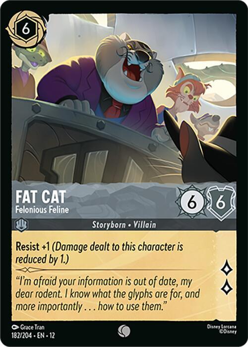 Disney Lorcana: Fat Cat - Felonious Feline card image