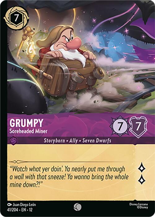 Disney Lorcana: Grumpy - Soreheaded Miner (Foil) card image