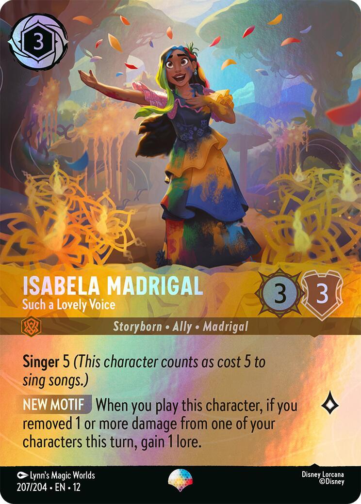 Disney Lorcana: Isabela Madrigal - Such a Lovely Voice (Epic) card image
