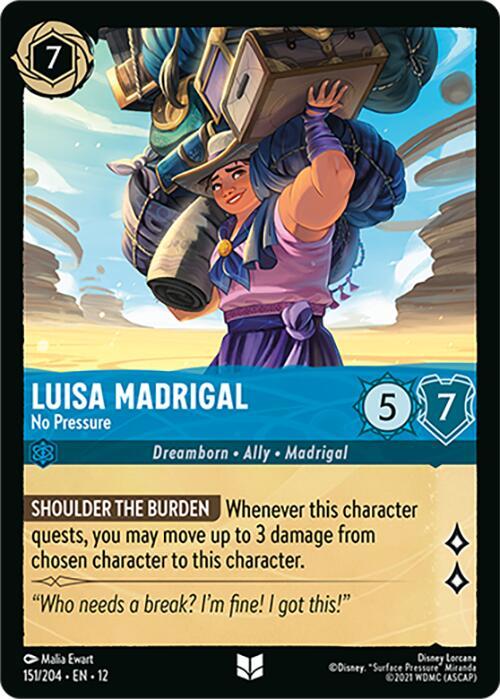 Disney Lorcana: Luisa Madrigal - No Pressure card image