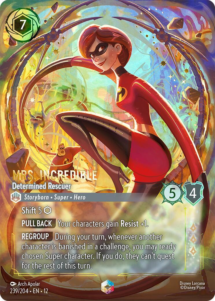Disney Lorcana: Mrs. Incredible - Determined Rescuer (Enchanted) card image