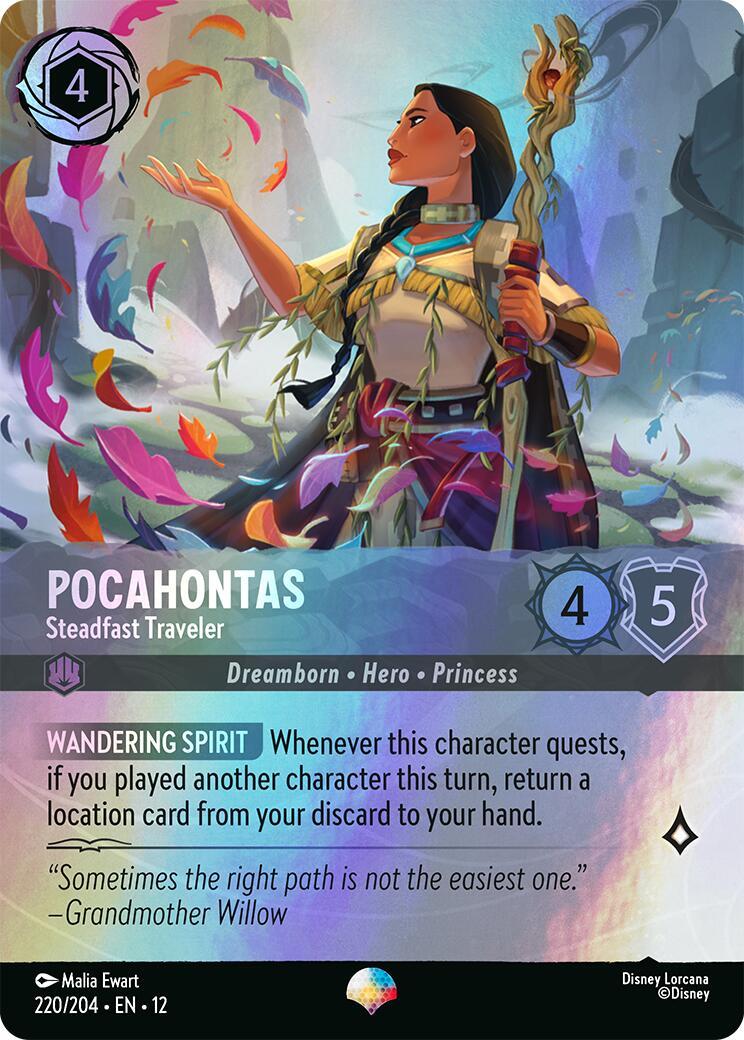 Disney Lorcana: Pocahontas - Steadfast Traveler (Epic) card image