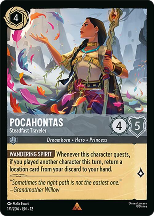 Disney Lorcana: Pocahontas - Steadfast Traveler card image