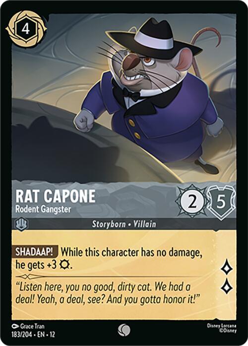 Disney Lorcana: Rat Capone - Rodent Gangster card image