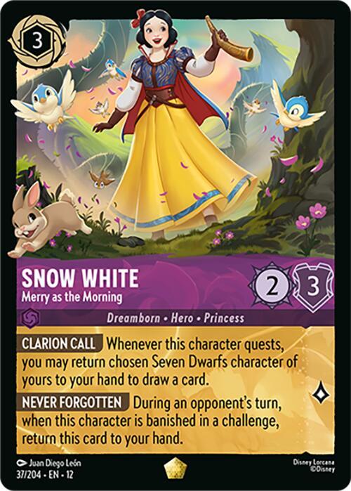 Disney Lorcana: Snow White - Merry as the Morning card image