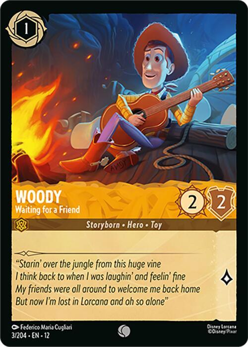 Disney Lorcana: Woody - Waiting for a Friend card image