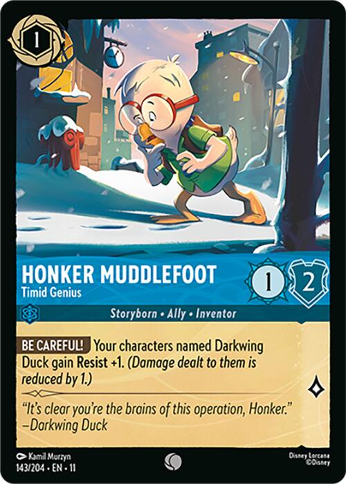 Disney Lorcana: Honker Muddlefoot - Timid Genius card image