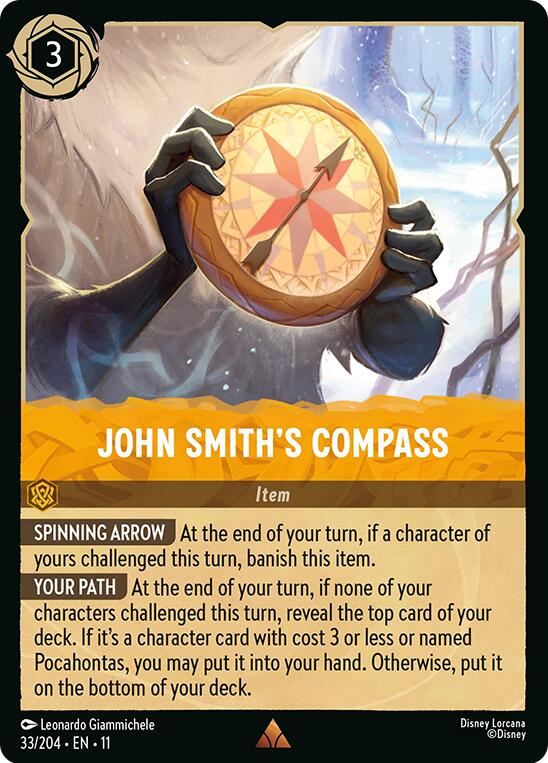 Disney Lorcana: John Smith's Compass card image