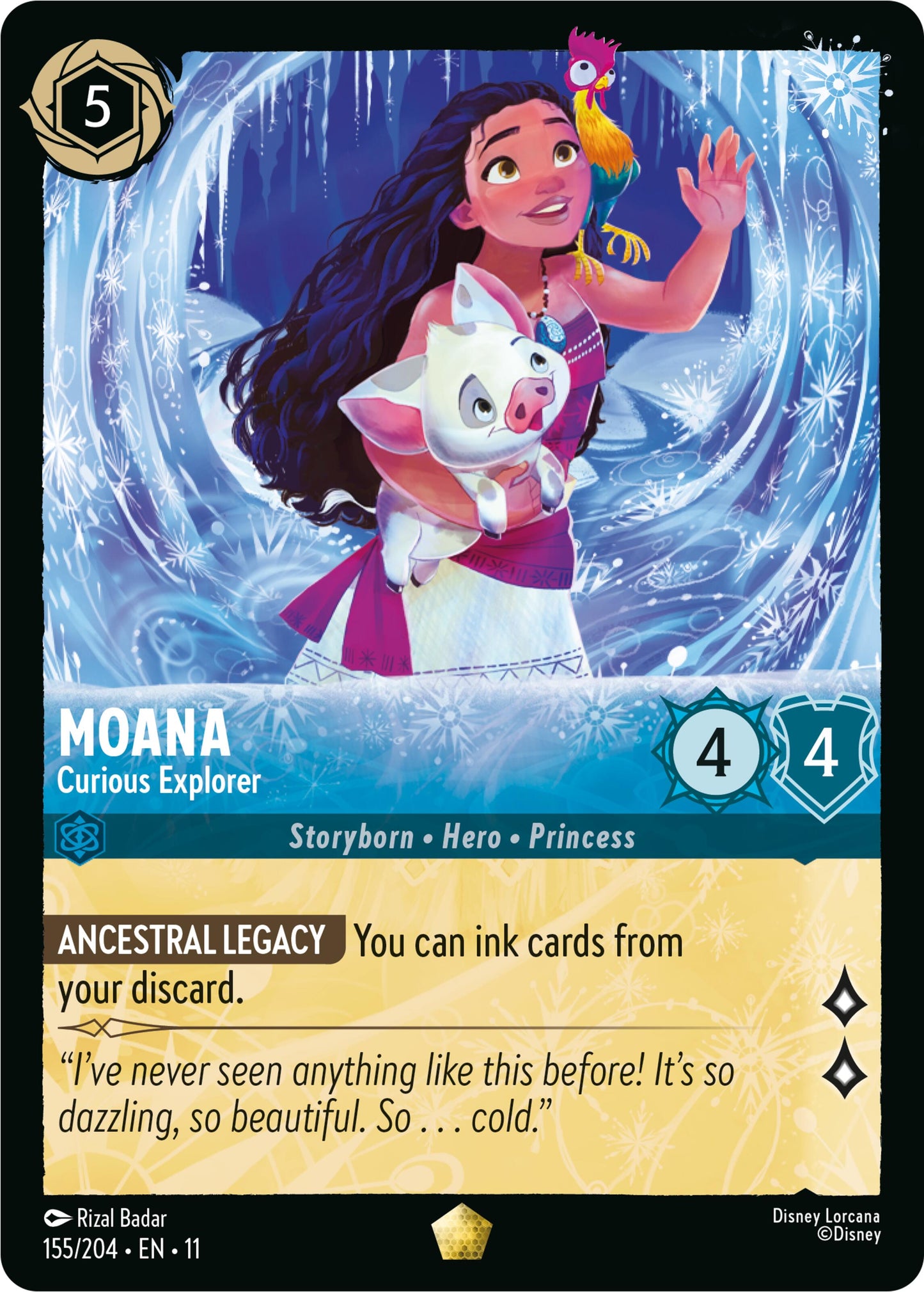 Disney Lorcana: Moana - Curious Explorer card image