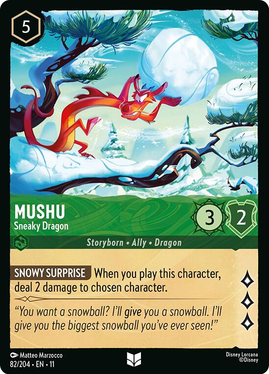 Disney Lorcana: Mushu - Sneaky Dragon card image