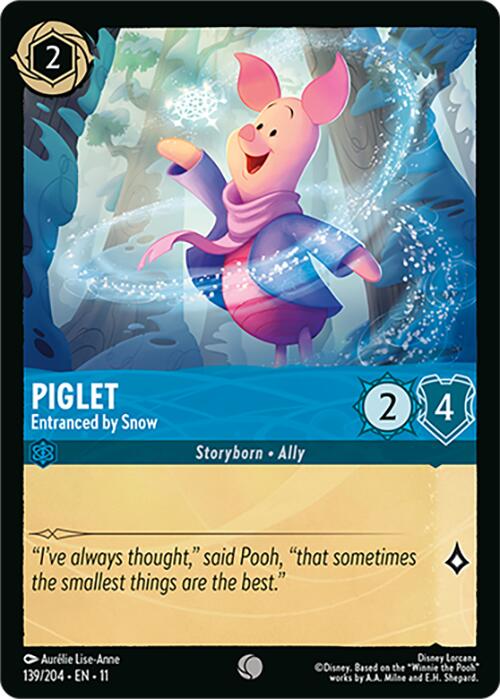 Disney Lorcana: Piglet - Entranced by Snow card image