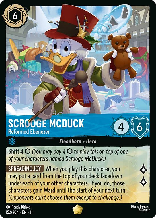 Disney Lorcana: Scrooge McDuck - Reformed Ebenezer card image