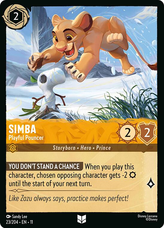 Disney Lorcana: Simba - Playful Pouncer card image