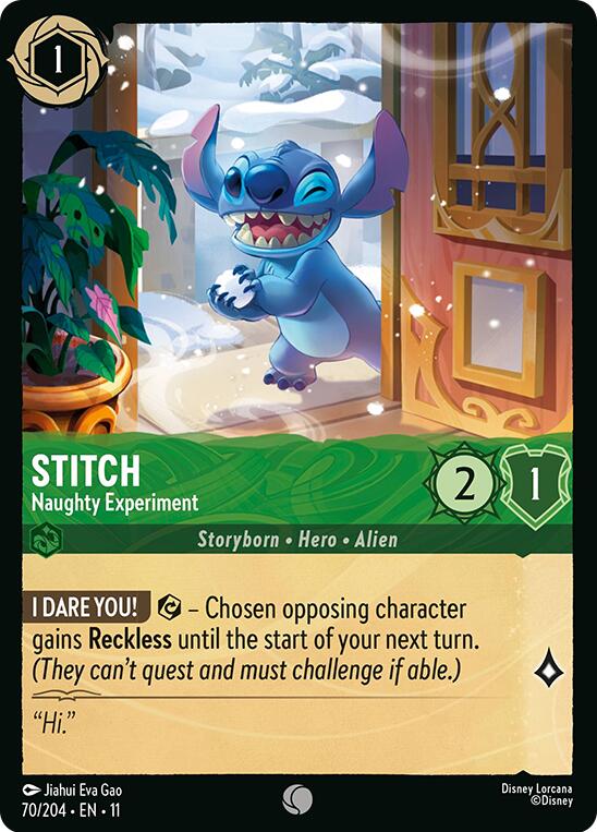 Disney Lorcana: Stitch - Naughty Experiment card image