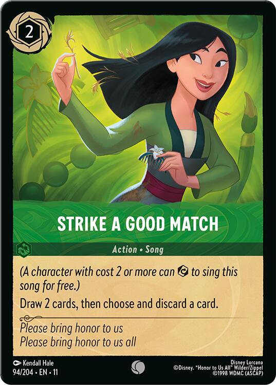 Disney Lorcana: Strike a Good Match card image