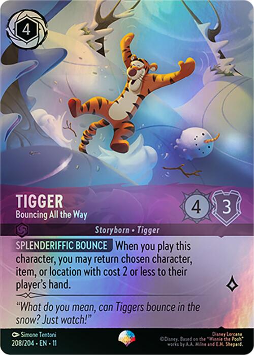 Disney Lorcana: Tigger - Bouncing All the Way (Epic) card image
