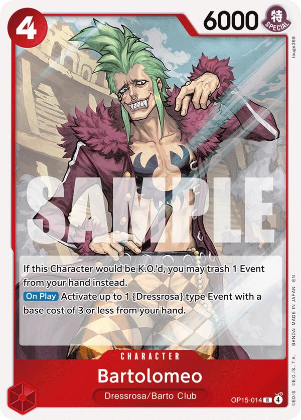 One Piece Card Game: Bartolomeo card image