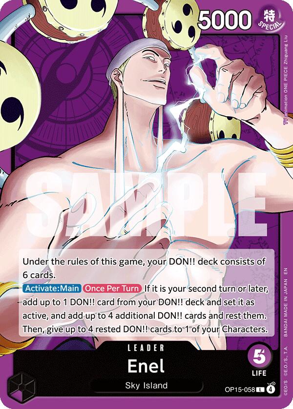One Piece Card Game: Enel (OP15-058) card image