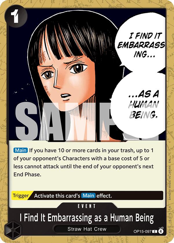 One Piece Card Game: I Find It Embarrassing as a Human Being card image