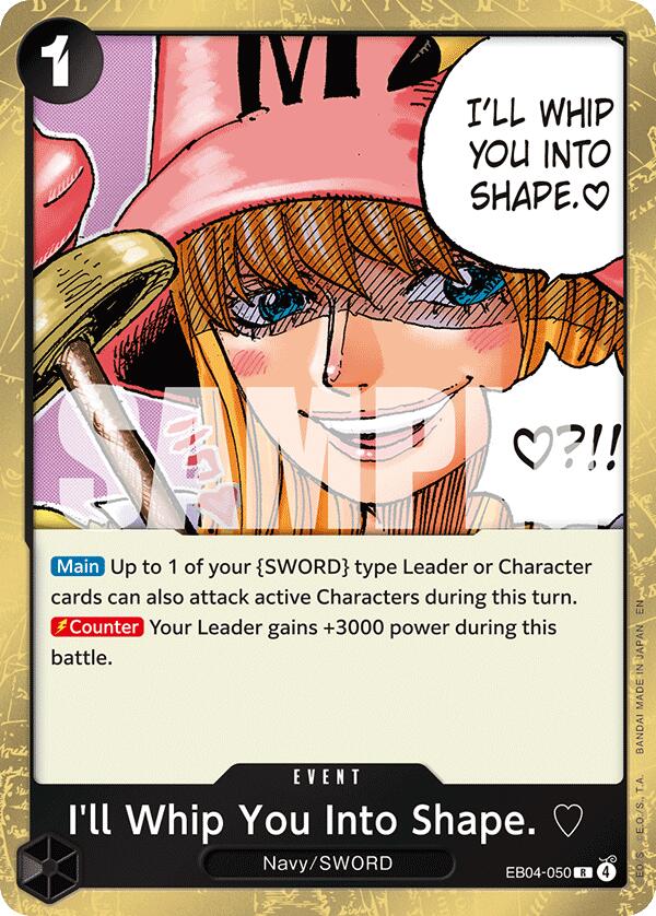 One Piece Card Game: I'll Whip You Into Shape. card image