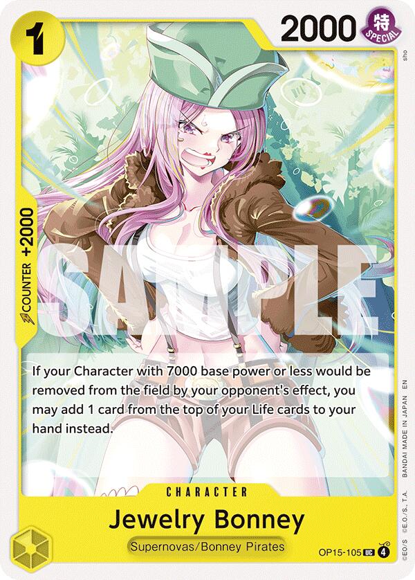 One Piece Card Game: Jewelry Bonney (OP15-105) card image