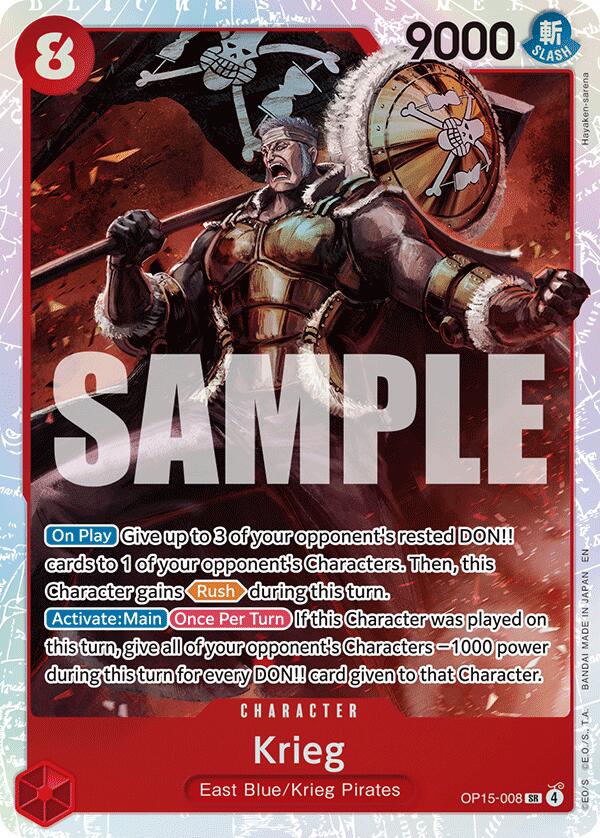 One Piece Card Game: Krieg (OP15-008) card image