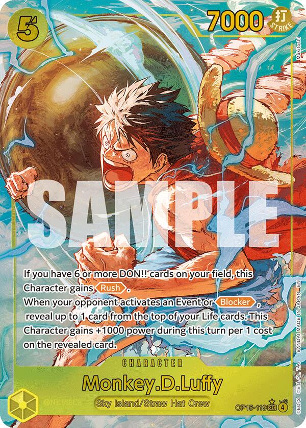 One Piece Card Game: Monkey.D.Luffy (OP15-119) (Alternate Art) card image