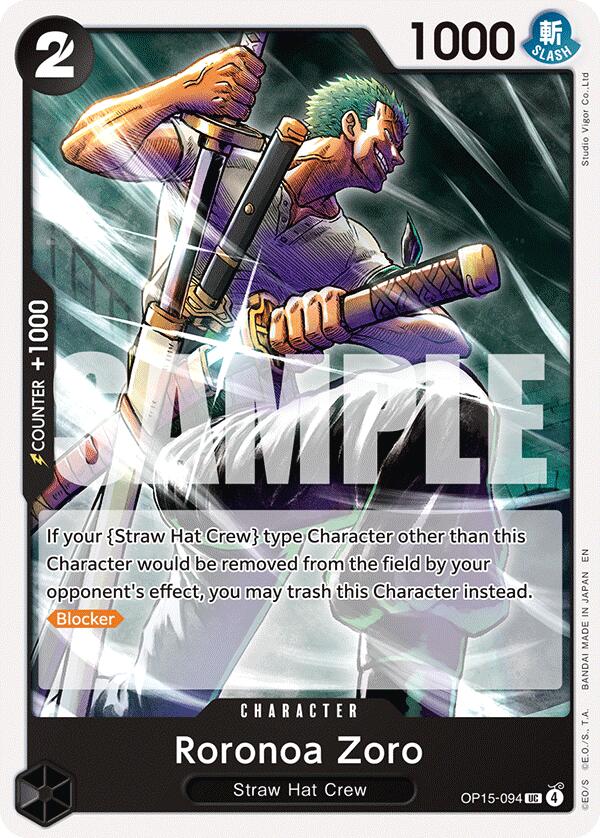One Piece Card Game: Roronoa Zoro (OP15-094) card image